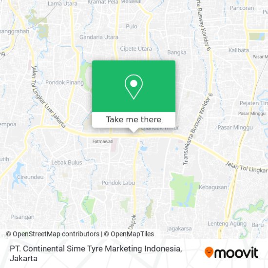 PT. Continental Sime Tyre Marketing Indonesia map