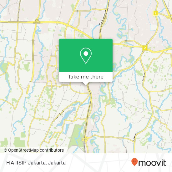 FIA IISIP Jakarta map