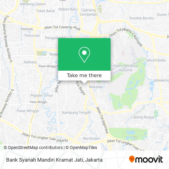 Bank Syariah Mandiri Kramat Jati map
