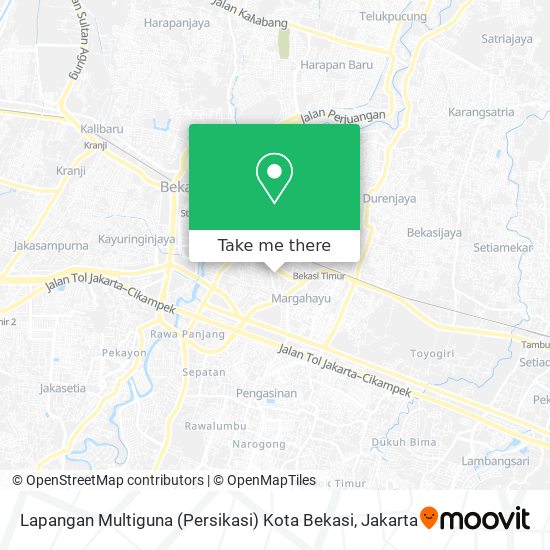 Lapangan Multiguna (Persikasi) Kota Bekasi map