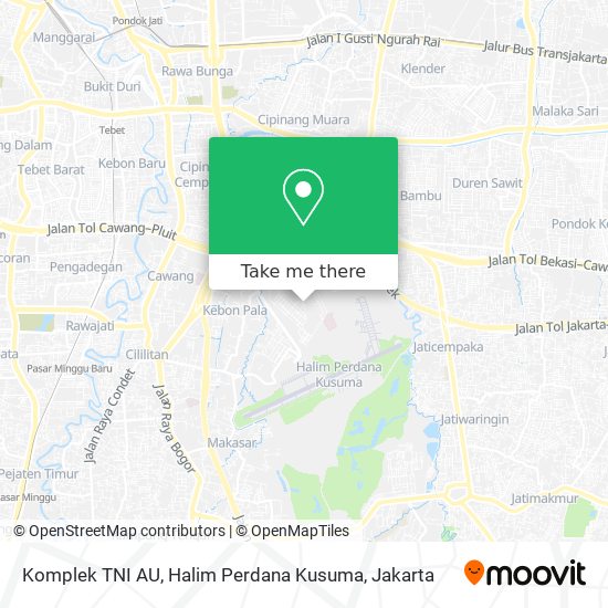 Komplek TNI AU, Halim Perdana Kusuma map