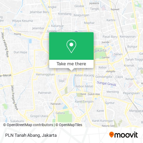 PLN Tanah Abang map