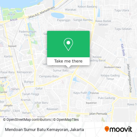 Mendoan Sumur Batu Kemayoran map