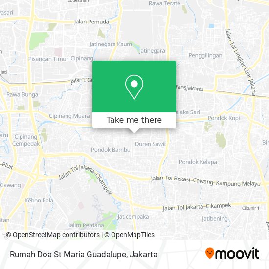 Rumah Doa St Maria Guadalupe map