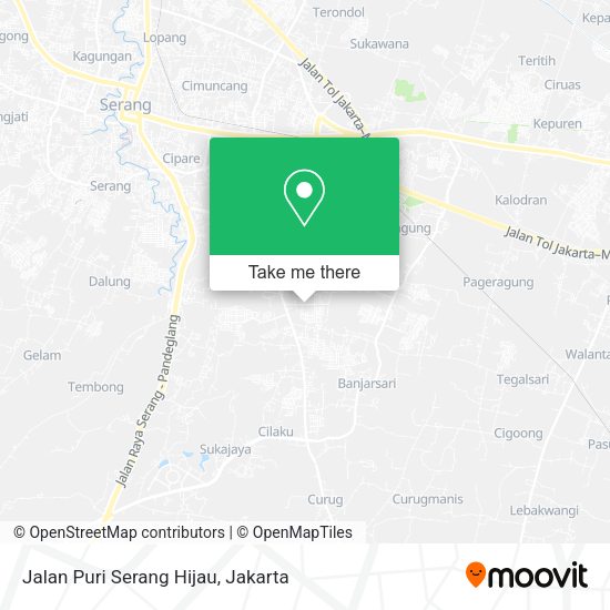 Jalan Puri Serang Hijau map