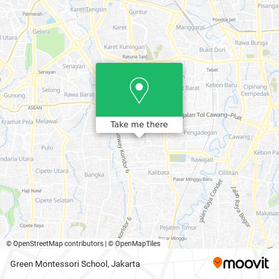 Green Montessori School map