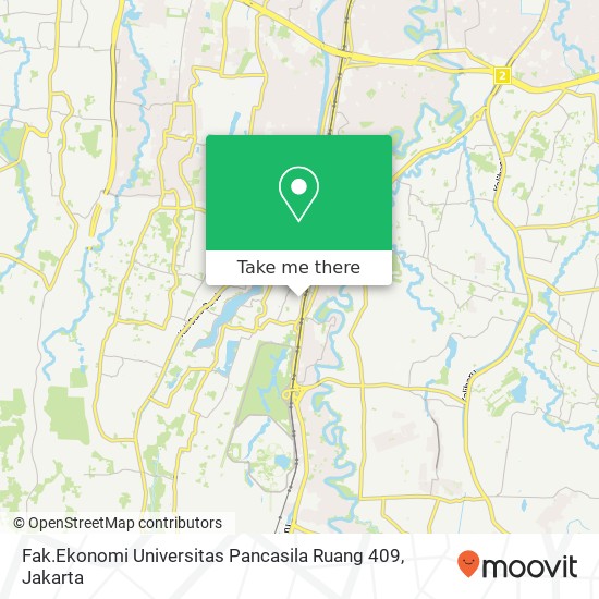 Fak.Ekonomi Universitas Pancasila Ruang 409 map