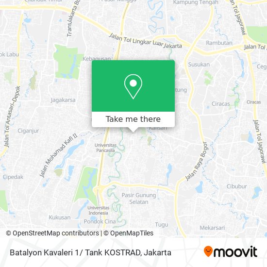 Batalyon Kavaleri 1/ Tank KOSTRAD map