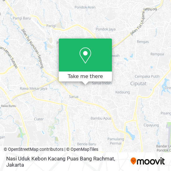 Nasi Uduk Kebon Kacang Puas Bang Rachmat map