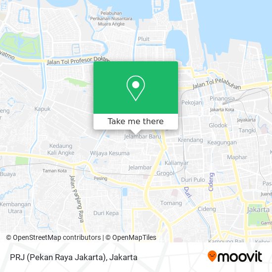 PRJ (Pekan Raya Jakarta) map