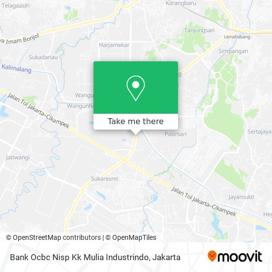 Bank Ocbc Nisp Kk Mulia Industrindo map