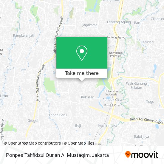 Ponpes Tahfidzul Qur'an Al Mustaqim map