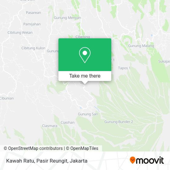 Kawah Ratu, Pasir Reungit map