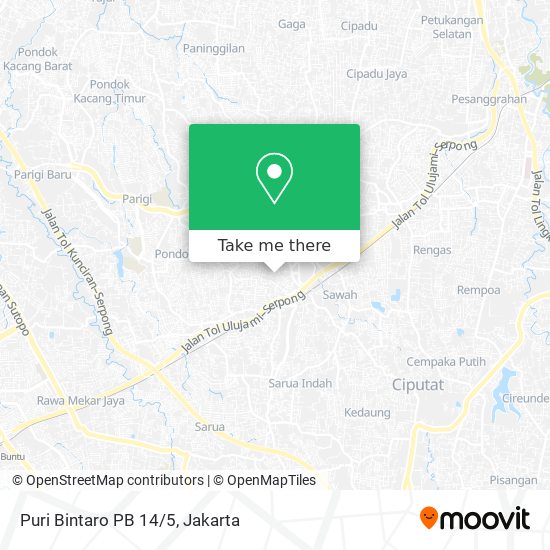 Puri Bintaro PB 14/5 map