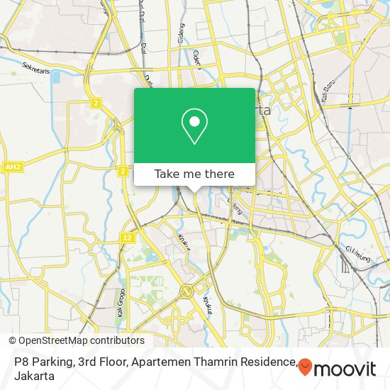 P8 Parking, 3rd Floor, Apartemen Thamrin Residence map