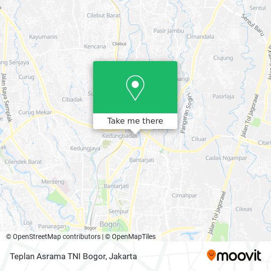 Teplan Asrama TNI Bogor map