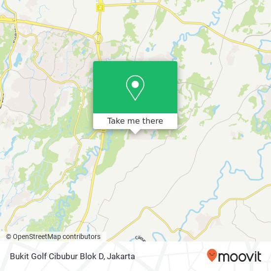 Bukit Golf Cibubur Blok D map