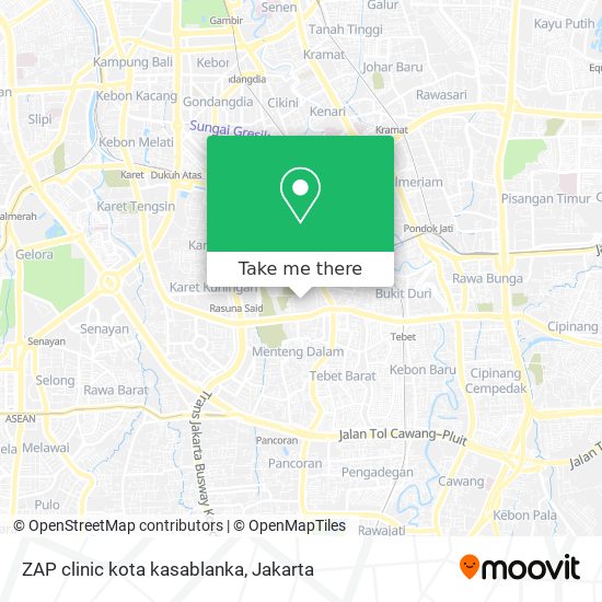 ZAP clinic kota kasablanka map