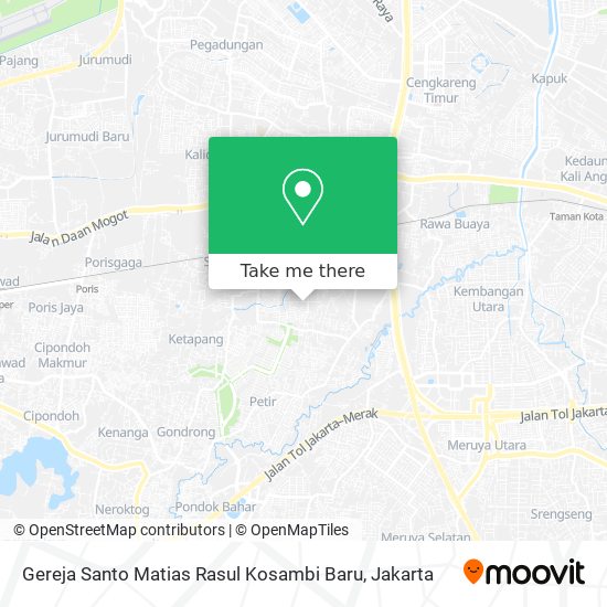 Gereja Santo Matias Rasul Kosambi Baru map