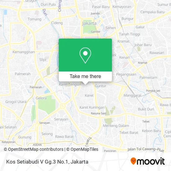 Kos Setiabudi V Gg.3 No.1 map