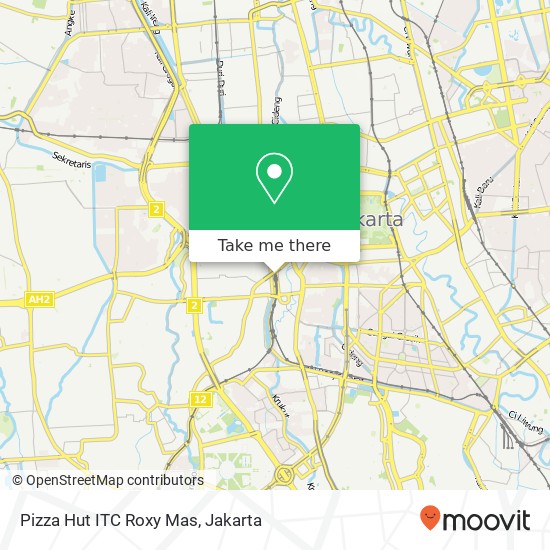 Pizza Hut ITC Roxy Mas map