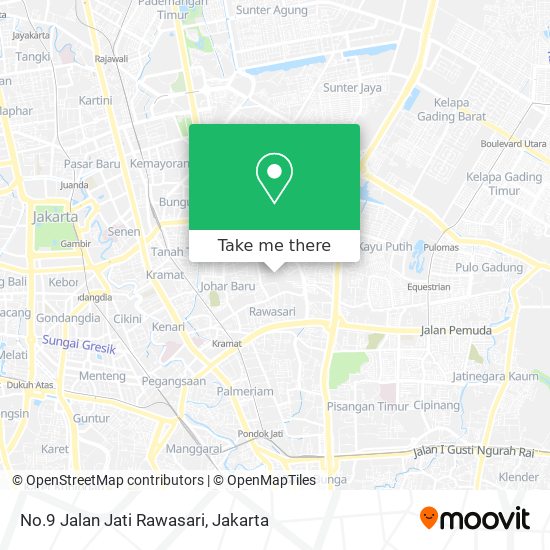 No.9 Jalan Jati Rawasari map