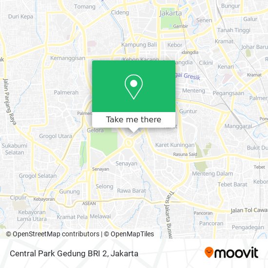 Central Park Gedung BRI 2 map