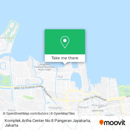 Komplek Artha Center No:8 Pangeran Jayakarta map