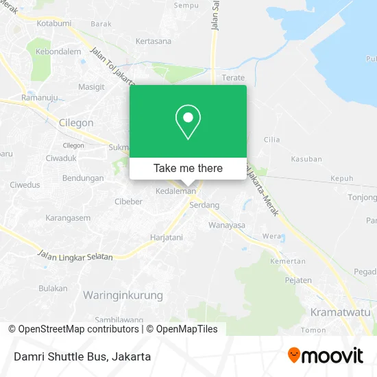 Damri Shuttle Bus map