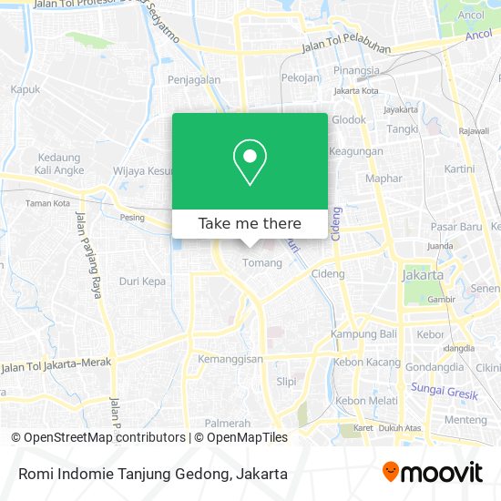 Romi Indomie Tanjung Gedong map