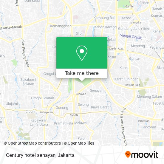 Century  hotel senayan map