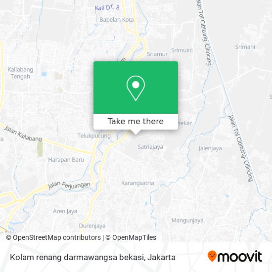 Kolam renang darmawangsa bekasi map