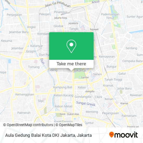 Aula Gedung Balai Kota DKI Jakarta map