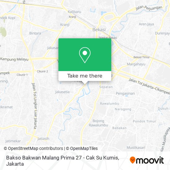 Bakso Bakwan Malang Prima 27 - Cak Su Kumis map