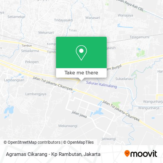 Agramas Cikarang - Kp  Rambutan map