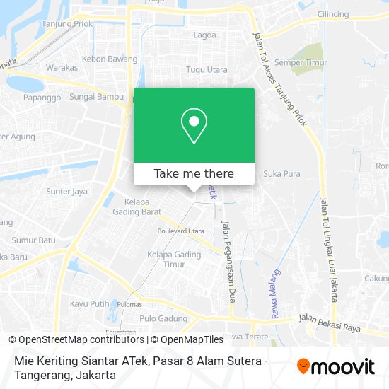 Mie Keriting Siantar ATek, Pasar 8 Alam Sutera - Tangerang map