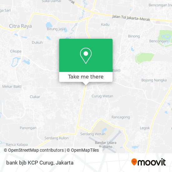 bank bjb KCP Curug map