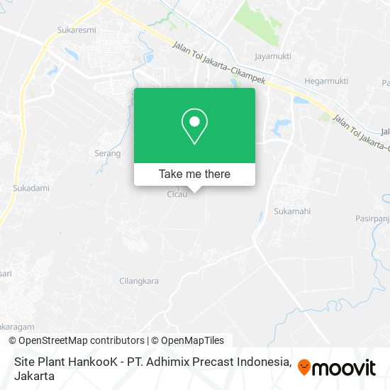 Site Plant HankooK - PT. Adhimix Precast Indonesia map