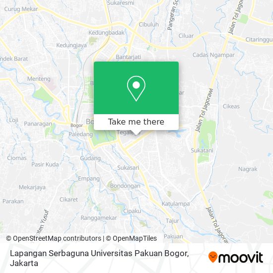 Lapangan Serbaguna Universitas Pakuan Bogor map