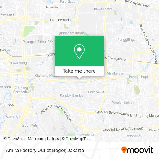 Amira Factory Outlet Bogor map