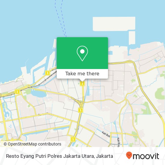 Resto Eyang Putri Polres Jakarta Utara map