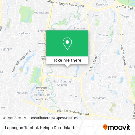 Lapangan Tembak Kelapa Dua map