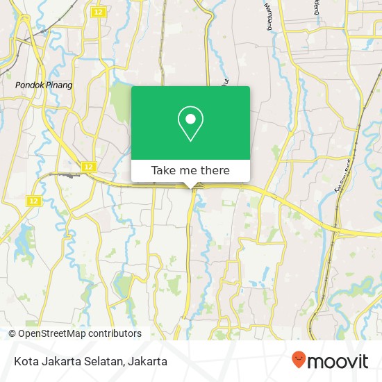 Kota Jakarta Selatan map