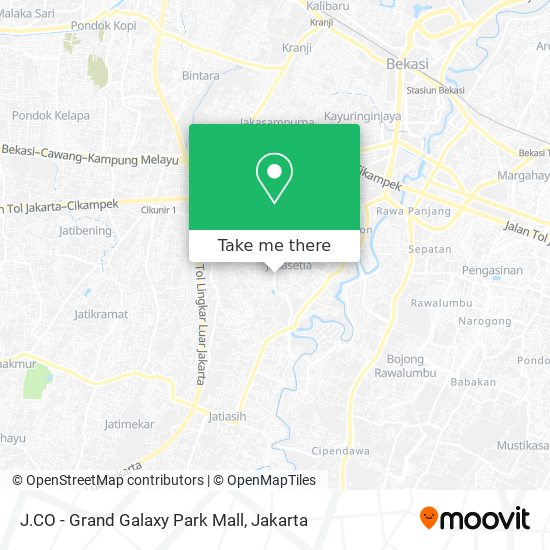 J.CO - Grand Galaxy Park Mall map