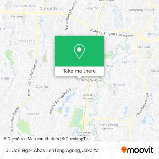 JL JoE Gg.H.Abas LenTeng Agung map