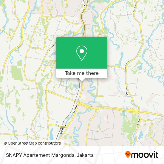 SNAPY Apartement Margonda map