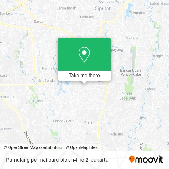 Pamulang permai baru blok n4 no 2 map