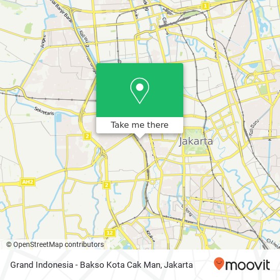 Grand Indonesia - Bakso Kota Cak Man map