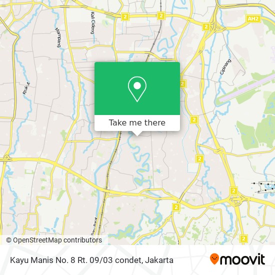 Kayu Manis No. 8 Rt. 09 / 03 condet map