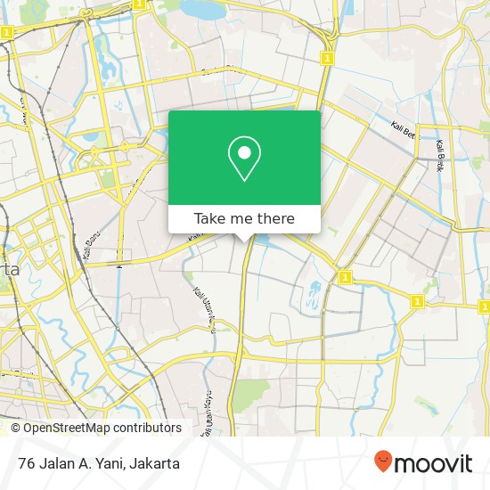 76 Jalan A. Yani map